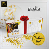 LW Collection Bestekset met Eetstokjes Zwart Goud elegant 36 stuks