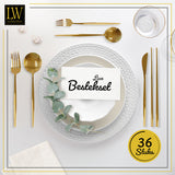 LW Collection Bestekset met Eetstokjes Goud elegant 36 stuks